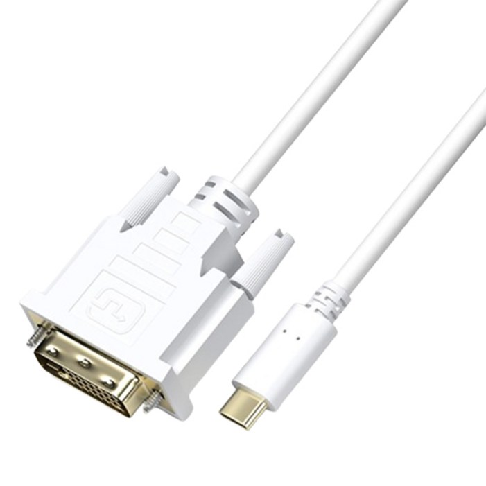 엠비에프 USB C타입 to DVI 미러링 케이블 MBFCDVI018, MBFCDVI018, 1개 엠비에프 USB C타입 to DVI 미러링 케이블 MBFCDVI018, MBFCDVI018, 1개