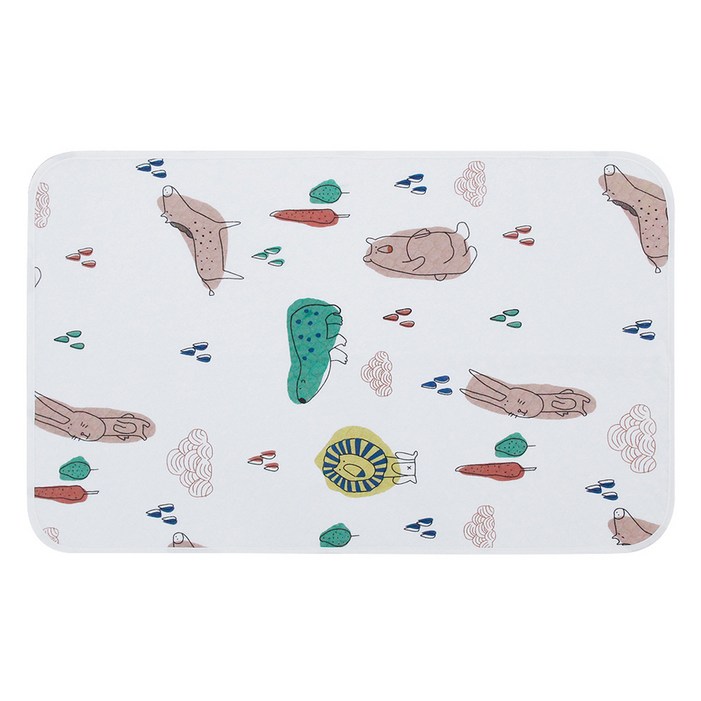 예꼬맘 아기 방수패드, 숲속친구, 1개