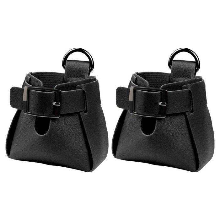 코히모 차량용 송풍구 미니 포켓 수납 주머니 5W0090, 블랙, 2개