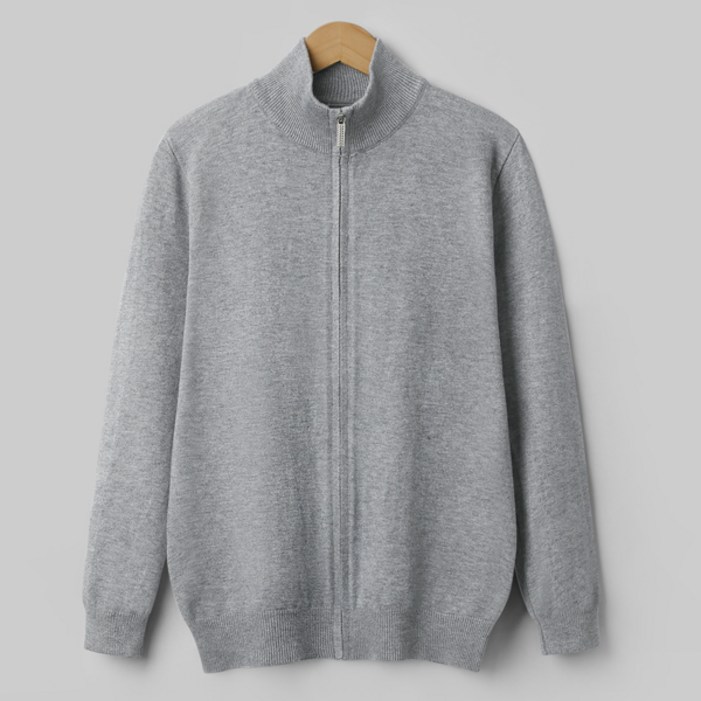 엠엔씨 남성용 부들베이직 니트 집업 가디건 MDKN733TB