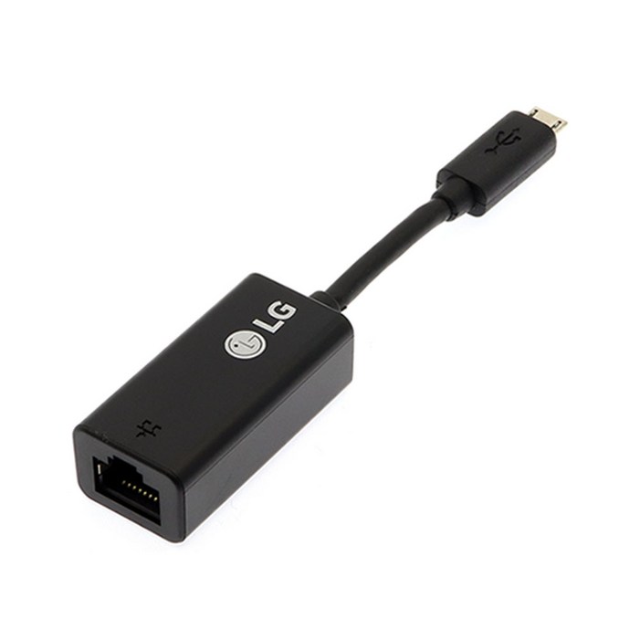 LG전자 Micro 5pin USB to LAN 랜젠더 블랙, 단일상품