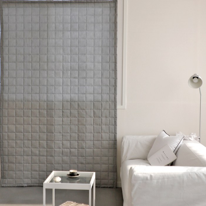 까사베르데 스너그 겨울 누빔 방한 패딩 방수커튼