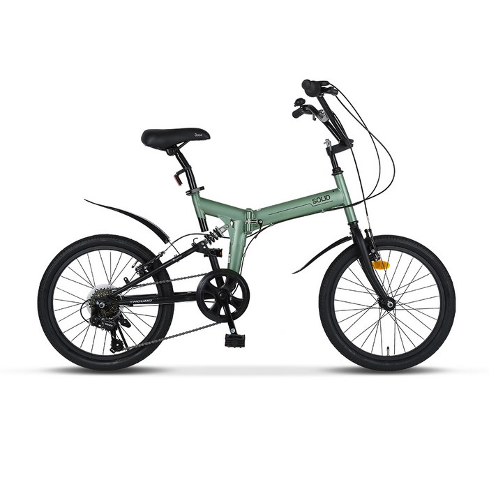 삼천리자전거 접이식 자전거 20솔리드RS, 카키, 155cm, 1개