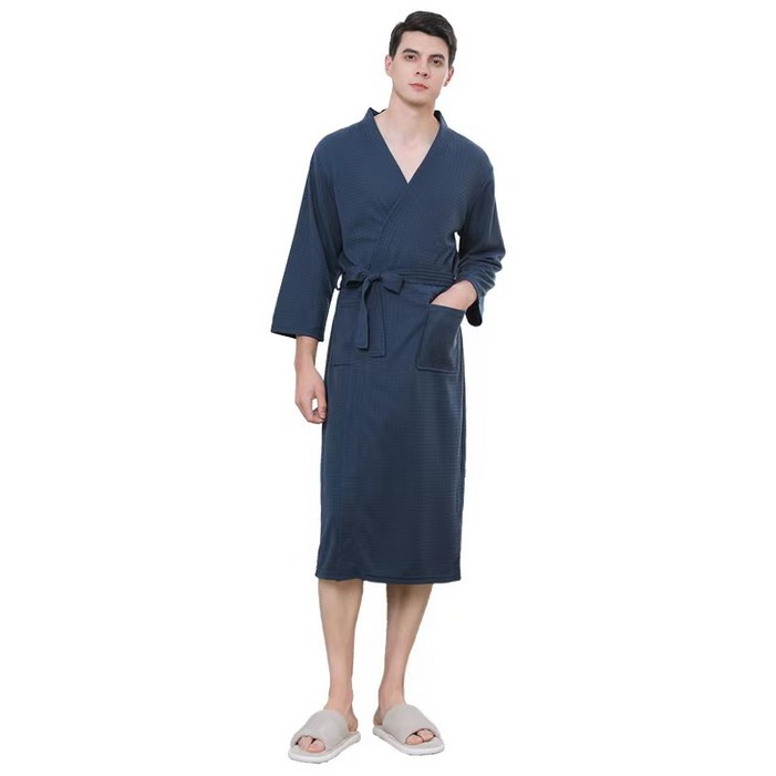 원이네 커플 와플 샤워 가운 XL