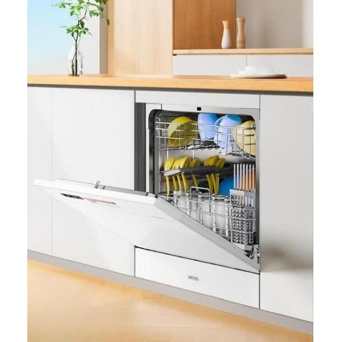 Vie6Pro 식기 세척기 자동 가정용 소형 빌트인 카운터탑 고압 식세기