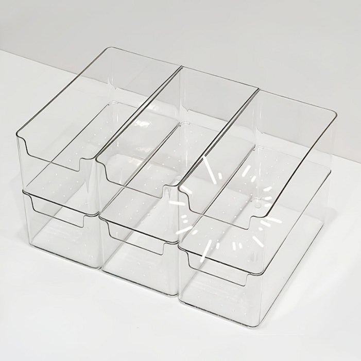 다용도 투명 정리함, 10개, 투명