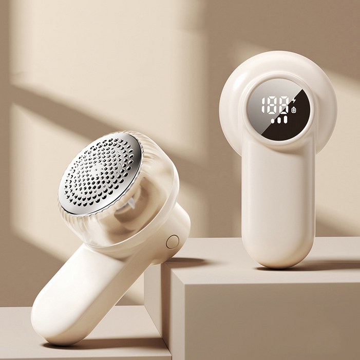 Aesero 보풀제거기 디지털 디스플레이 무선 충전식 6중날 대용량 가정용 휴대형 털구멍 제거기