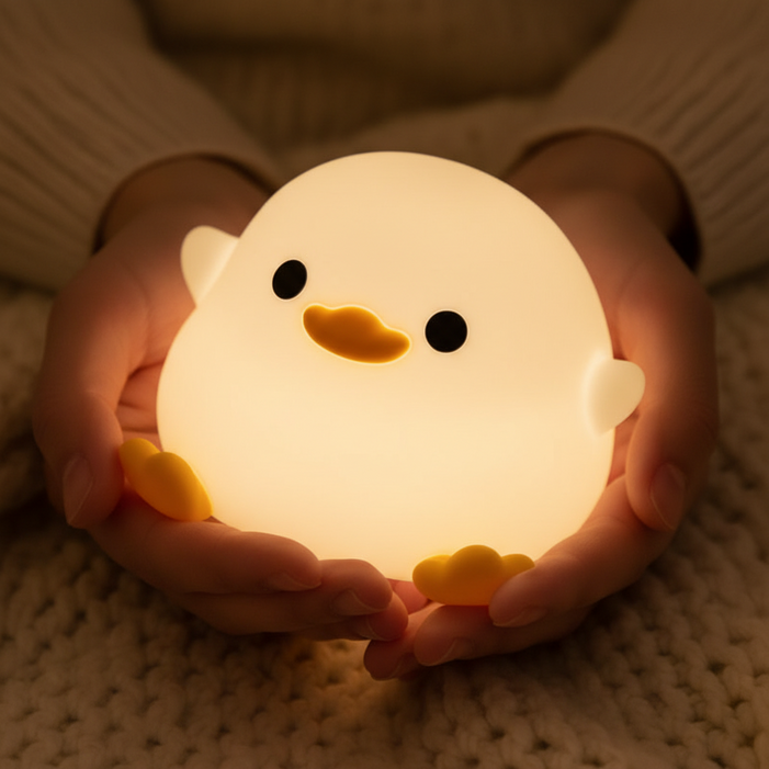 블루리 아기 뱁새 실리콘 LED 무드등