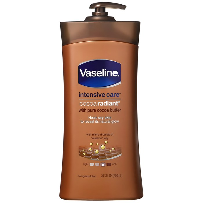 바세린인텐시브케어 코코아 래디언트 바디로션, 600ml, 1개