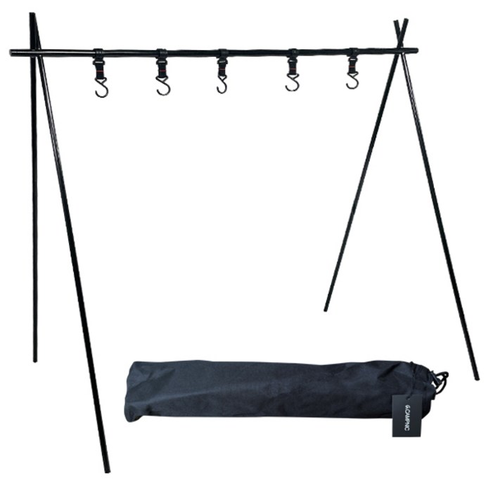 감성 캠핑 접이식 인디언행어 대형  보관 가방 세트 캠핑선반 랜턴걸이 식기걸이