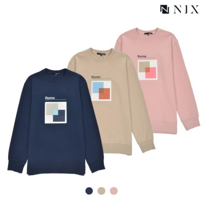 닉스 NIX유니모티브 맨투맨세미오버핏FNPSCTM772P