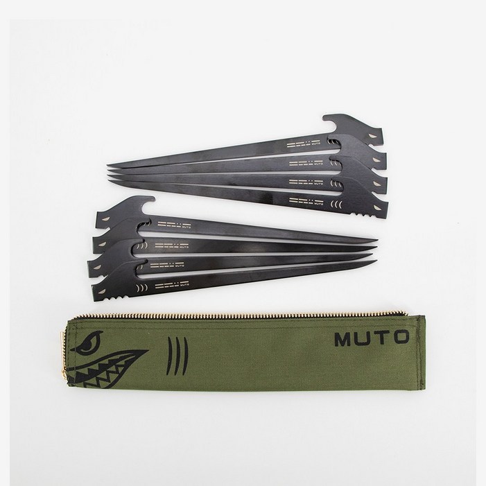 뮤토 샤크팩 고강도 캠핑팩 28cm23cm 8개 세트, 8개