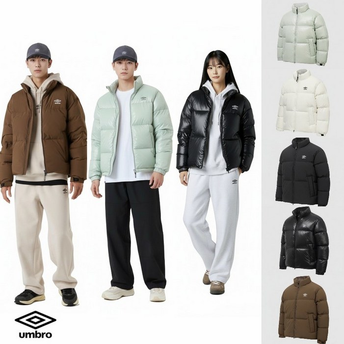 백화점출고 엄브로 패딩 남자 여성 플라이트 숏 머스코비 덕 다운 자켓 점퍼