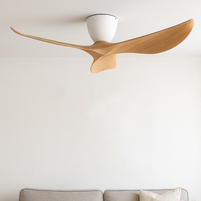 에어룩스 스마트 실링팬 136cm 거실조명 선풍기 라이트우드, 라이트 우드