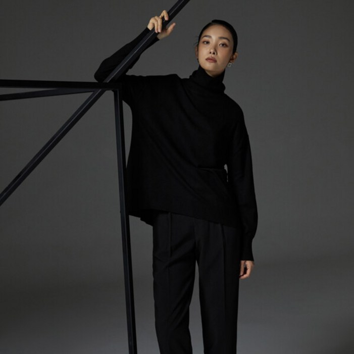 런칭가 89900원 J BY 케이프 터틀넥 풀오버 4종