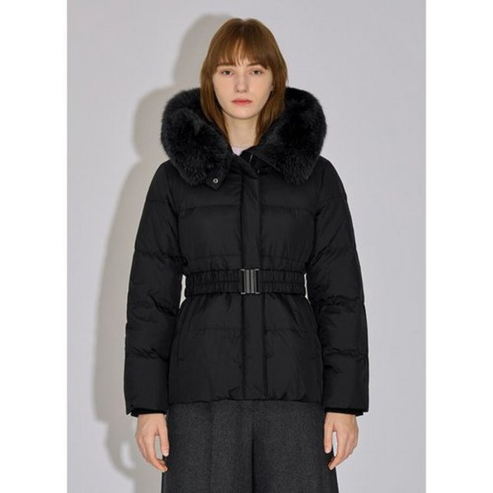 백화점출고 쉬즈미스 폭스퍼 벨티드 덕다운 점퍼 SSDJPO42030 자켓 겨울 코트 캐주얼 바람막이