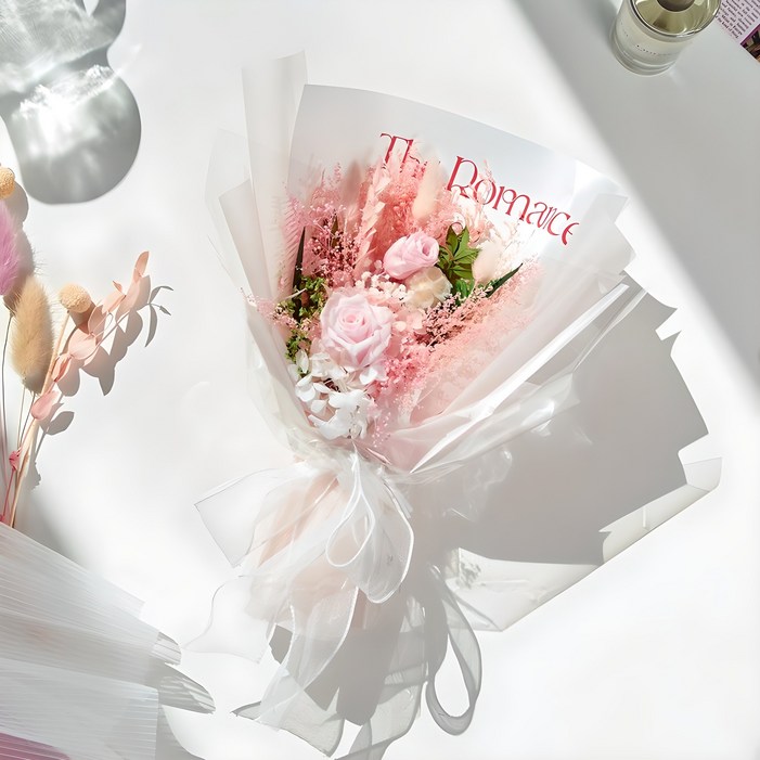 메종드플로레 시들지 않는 생화 프리저브드 플라워 꽃다발 + 쇼핑백