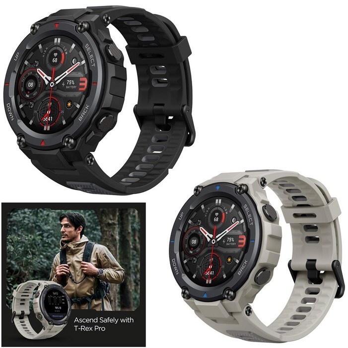 Amazfit TRex Pro Smart Watch어메이즈핏 티렉스 프로 스마트워치GPSGPS, 18Day Battery, Heart Rate