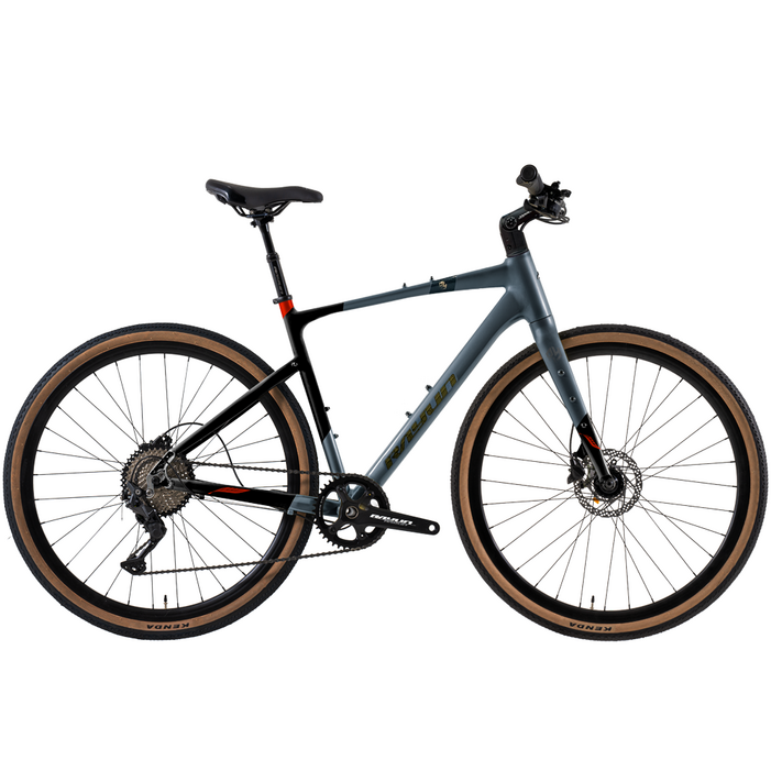 레이윤 GH711HD 그래블 바이크 하이브리드 자전거 입문용 Gravel 700C 완조립, 1개, 510cm, 블랙그레이