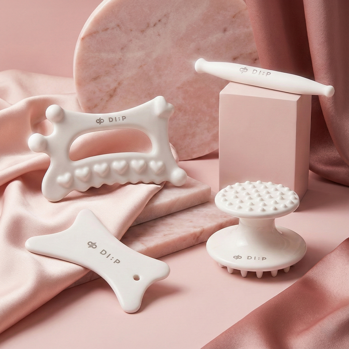 디프 세라믹괄사 4종세트 전신 다용도 마사지