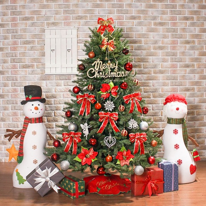 150cm 카니발레드 전나무 혼합 트리 풀세트, basasboy 본상품선택