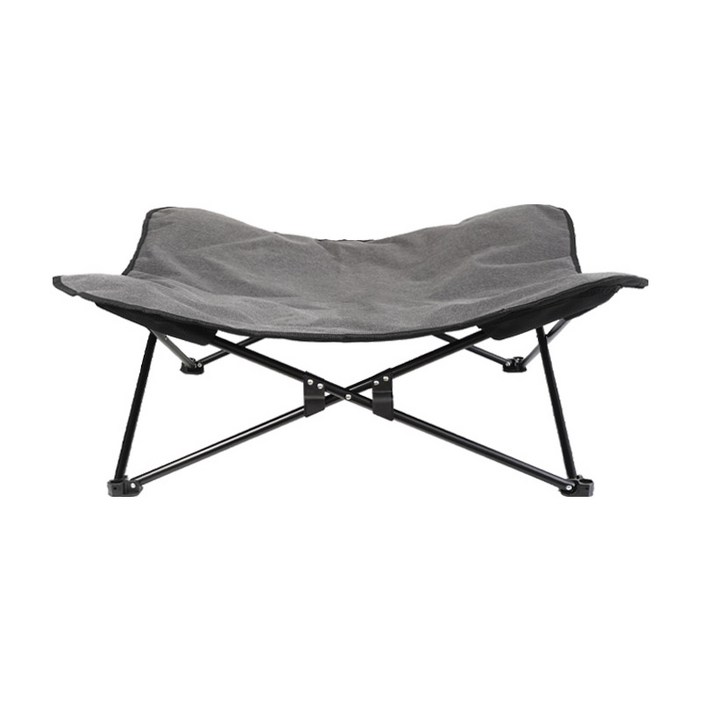 포포가든 반려동물 강아지 해먹 베드 접이식 침대 체어 스툴, 1개, 해먹 베드체어  다크그레이