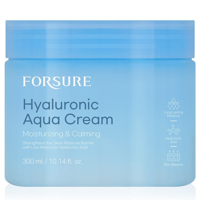 포슈어 히알루로닉 대용량 수분크림 진정 영양 보습크림