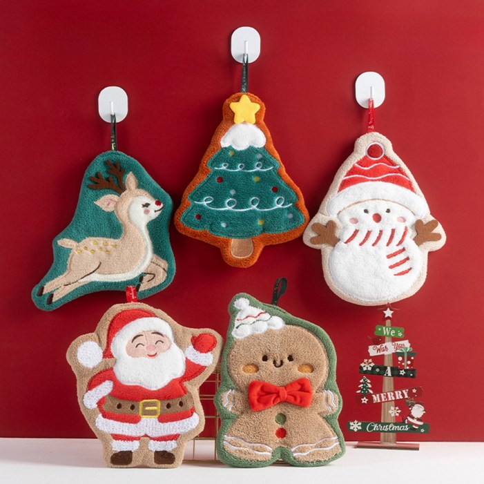 글로즈온 크리스마스 대형 핸드타올 5종 수건 오너먼트 선물세트