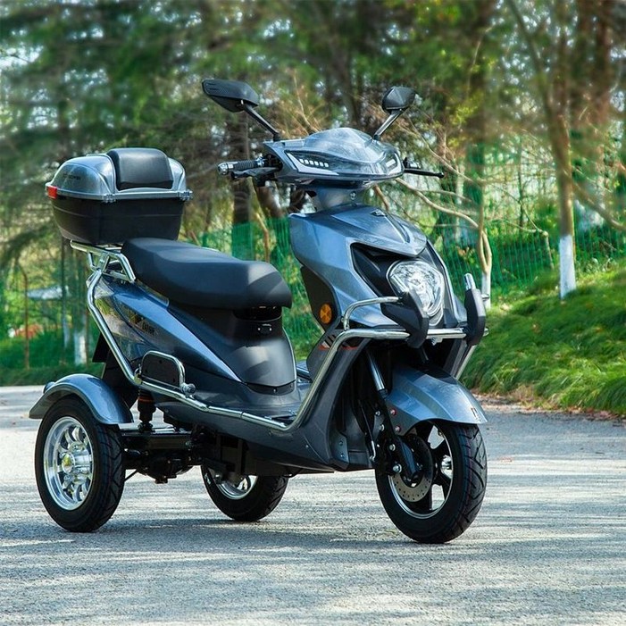 3륜 전기 스쿠터 노인 바이크 삼발이 오토바이 3발, 72V 32A 납축전지 90km, 72V 이상