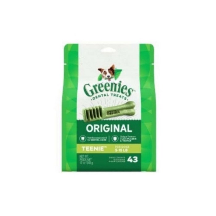 그리니즈 티니 덴탈껌 340g 43개입 cof8013JV, 340g, 1개