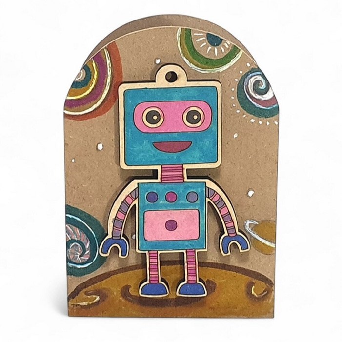 로봇친구 연필꽂이 만들기 팬시우드 DIY