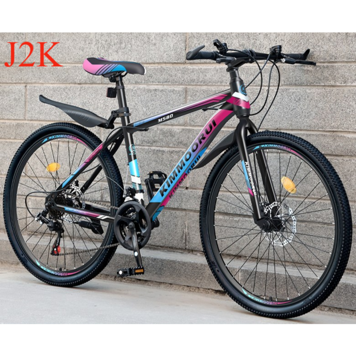 J2K 청소년 성인 산악 자전거 남성용 24인치 초경량 변속 MTB 입문용