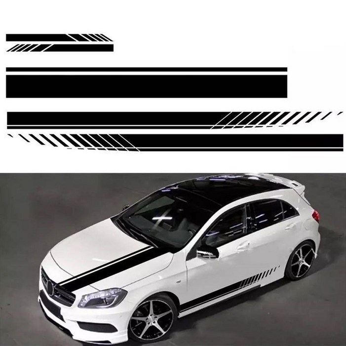 다름S 스트라이프 세트 차량용 스티커 5p 1set