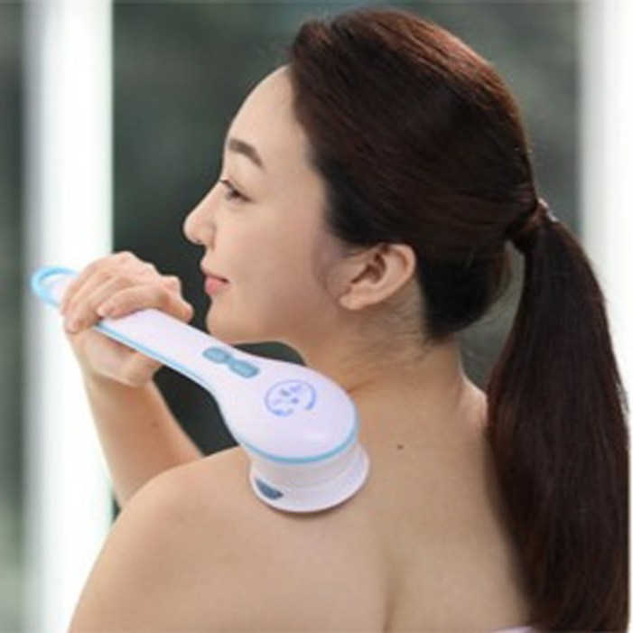 2025년 홈쇼핑 신제품 속시원 전자동 때돌이 본체, 때타올 4개, 각질브러쉬, 마사지브러쉬, 지압브러쉬, 거품브러쉬 총 9종  AA건전지 3개 추가 증정!9종세트