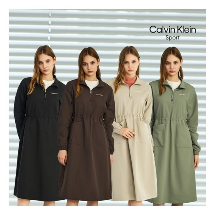 캘빈클라인스포츠 ○ 25FW 여성 기모 원피스