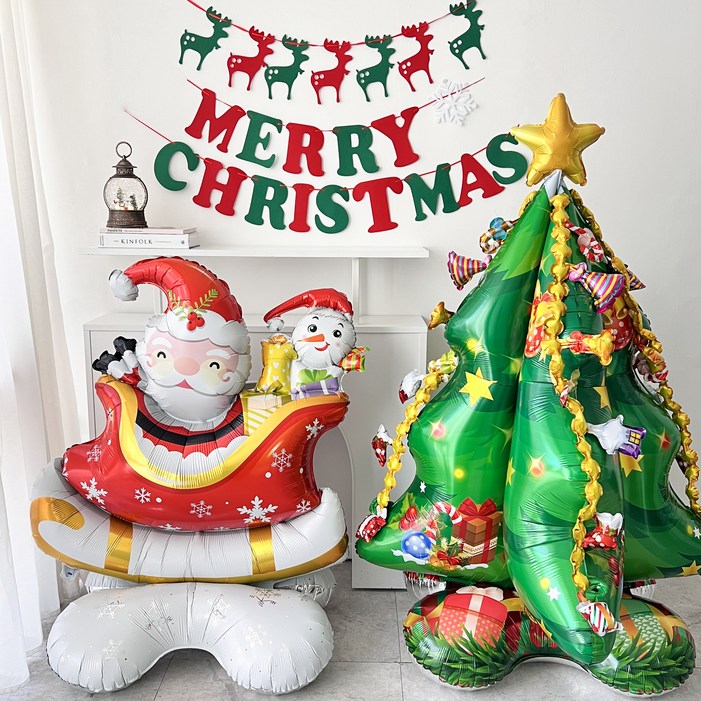 하피블리 대형 크리스마스 풍선 가랜드 세트, 크리스마스 가랜드A