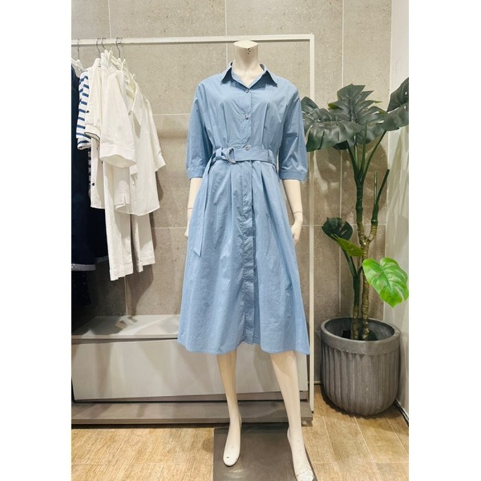 베스띠벨리 플리티드 벨티드 원피스 BIOAD7525