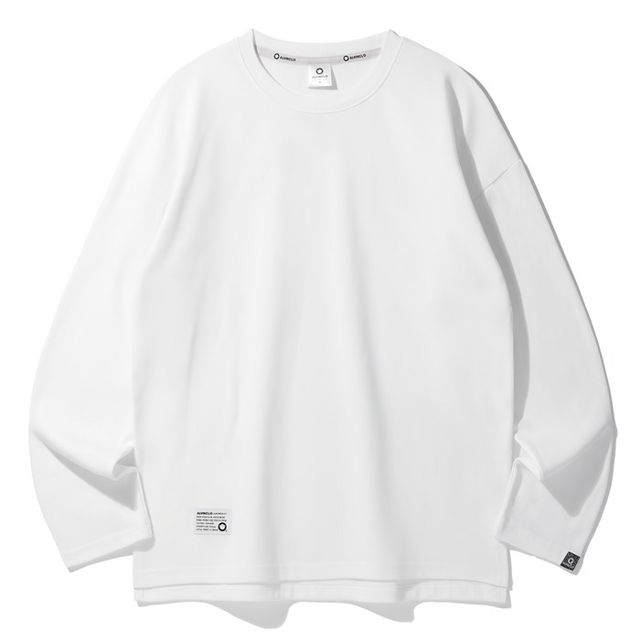앨빈클로 남녀공용 세미 오버핏 무지 특양면 긴팔티셔츠 AVT363