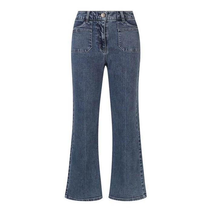 베스띠벨리 여성용 포켓 스티치 와이드 데님 팬츠 BJPKX2285