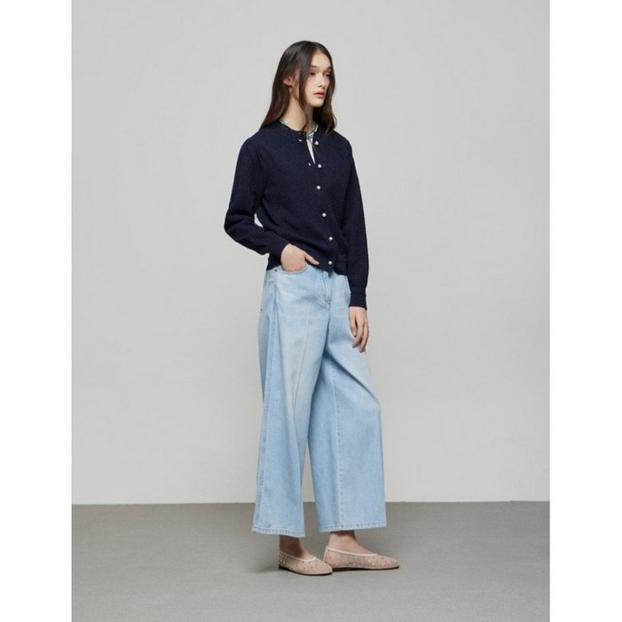 듀엘 와이드 크롭 데님 팬츠 D252PSA440 656402