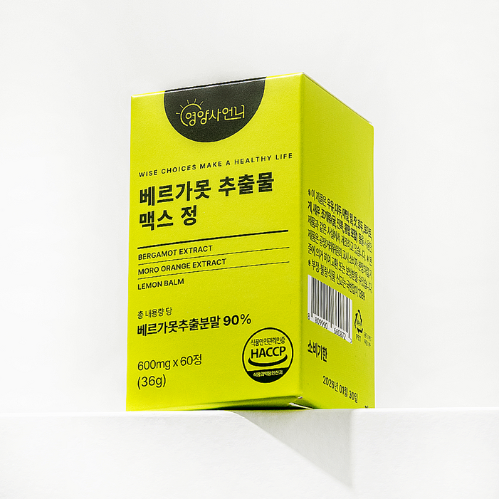 영양사언니 베르가못 추출물 맥스 정, 1개, 60정