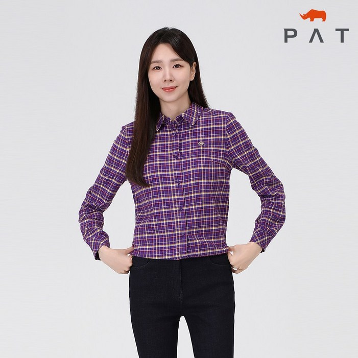 PAT 여성 면 체크 셔츠1G81530 PAT 여성 면 체크 셔츠1G81530