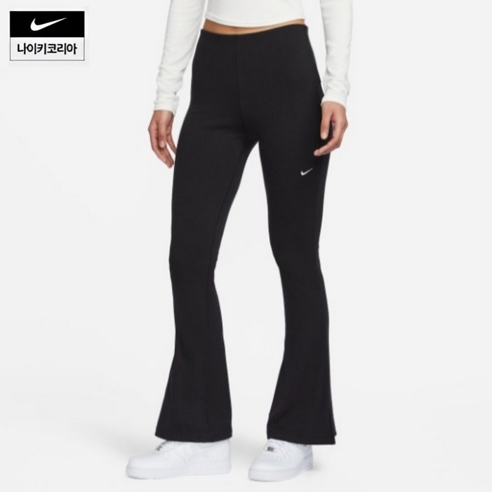 국내 백화점나이키 여성 겨울 니트 타이트 플레어 러닝 필라테스 스포츠 레깅스 FQ2114010