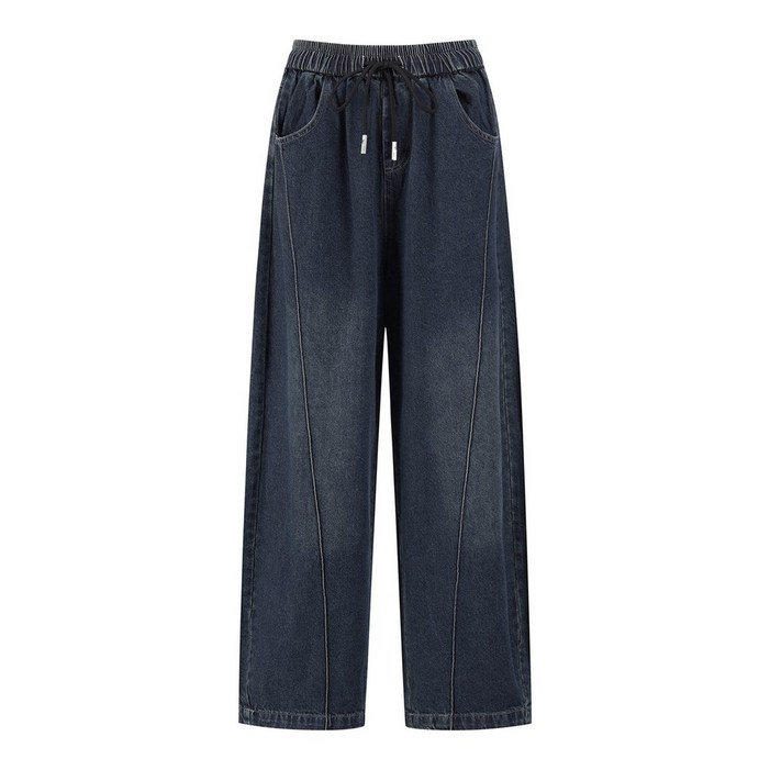 보니스팍스 와이드 허리 밴딩 끈 데님 팬츠 XP3TA003L0