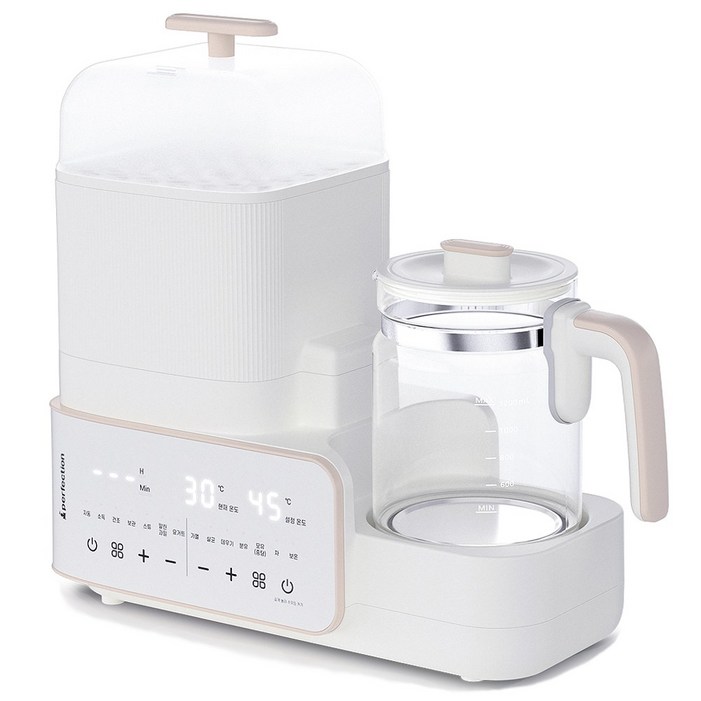 퍼펙션 일체형 스팀 젖병소독기 분유포트