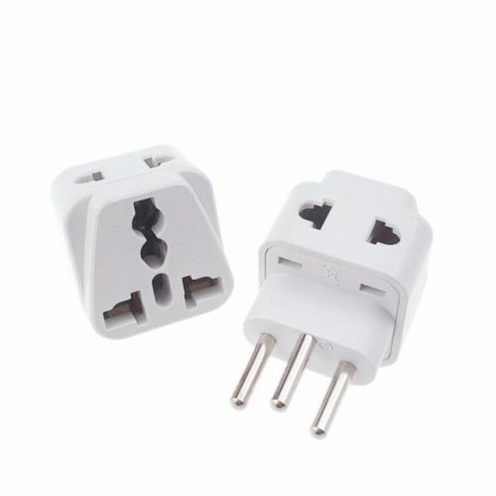 여행용 전원 어댑터 플러그, 3 핀 컨버터, N 타입 플러그, 2 인 1, 핫 3 핀 브라질 AC 전원 플러그, 영국, 미국, 유럽연합, 브라질 소켓