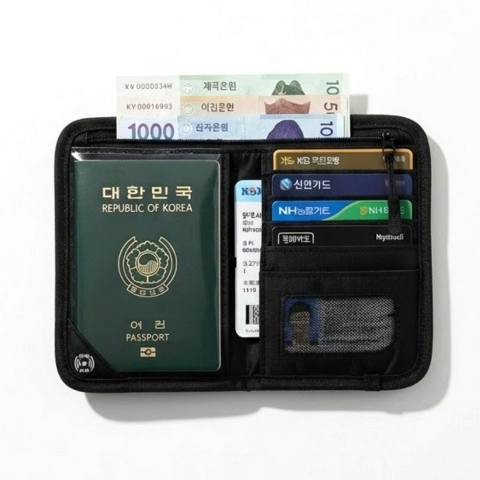 피아루네 RFID차단 여권 케이스 여권지갑