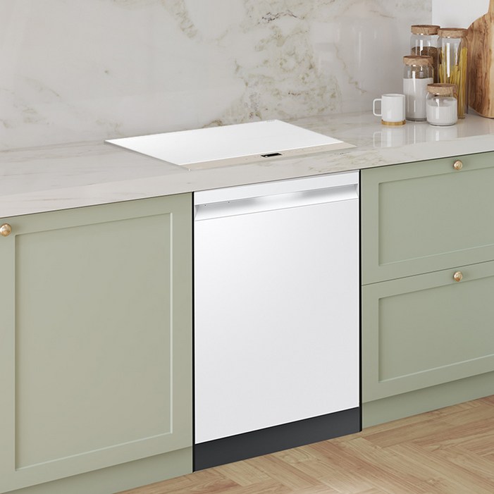 삼성전자 비스포크 25년형 14인용 식기세척기 3구 인덕션 세트 DW80F73Y1UEWNZ63DB607CFH 화이트 빌트인, 방문설치, 식기세척기 단일색상, 인덕션 베이지 선택