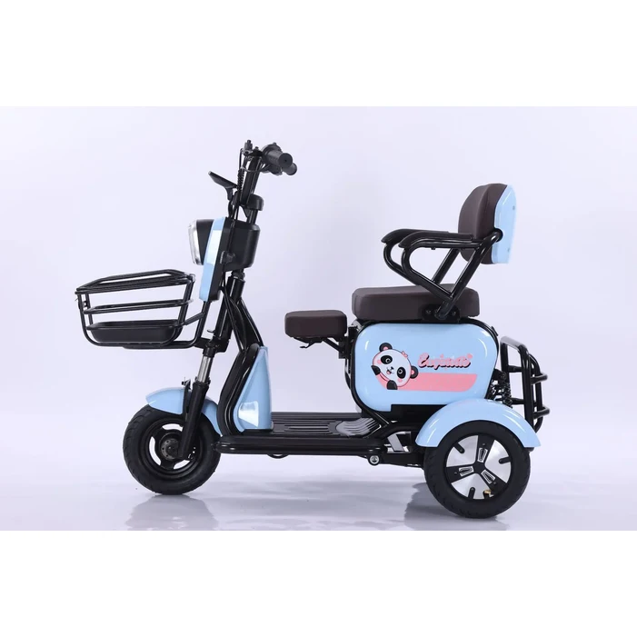 새로운 세 바퀴 전기 세발 자전거 3 킥 스쿠터 48V 500W 성인 노인을위한 휴대용 Ebike