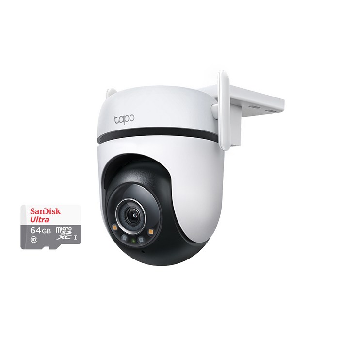 티피링크 메모리64G포함 Tapo C520WS 400만화소 원격회전  실외방수 홈CCTV